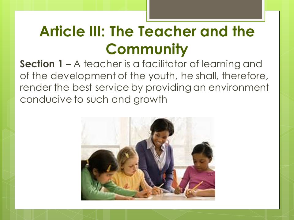 Code Ethics For Professional Teachers Ppt Video Online Download