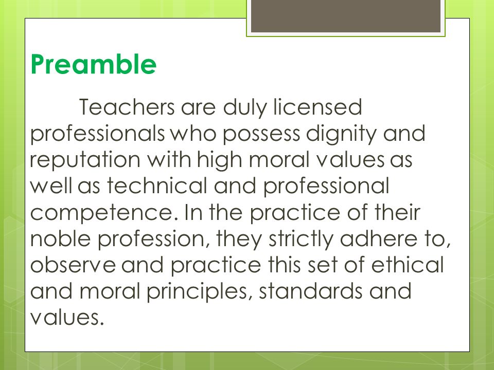 Code Ethics For Professional Teachers Ppt Video Online Download