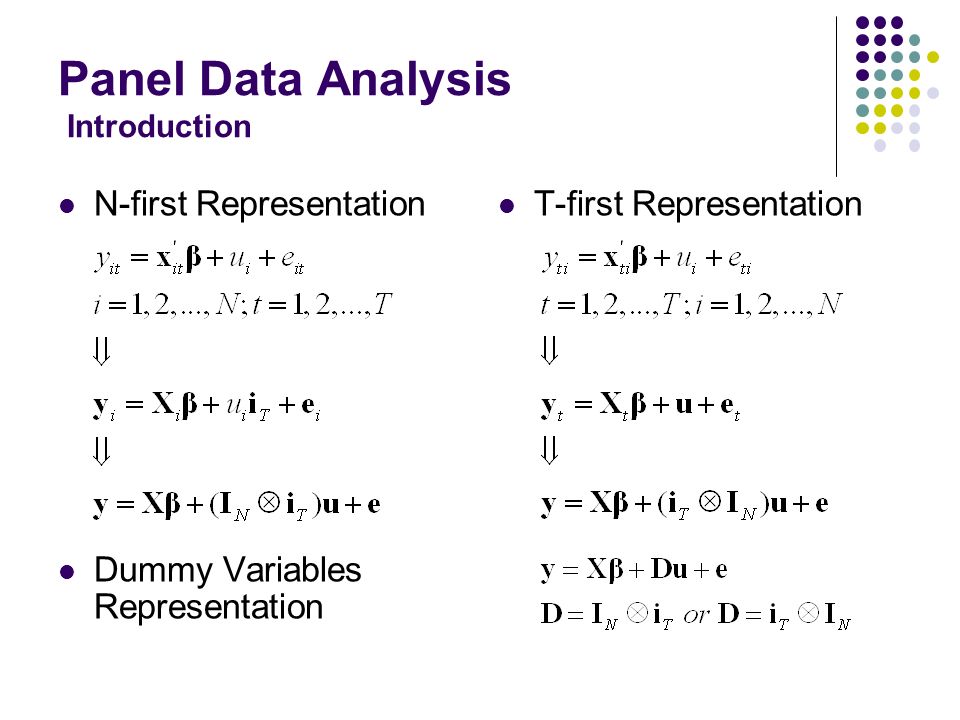 Panel Data Analysis Introduction - ppt video online download