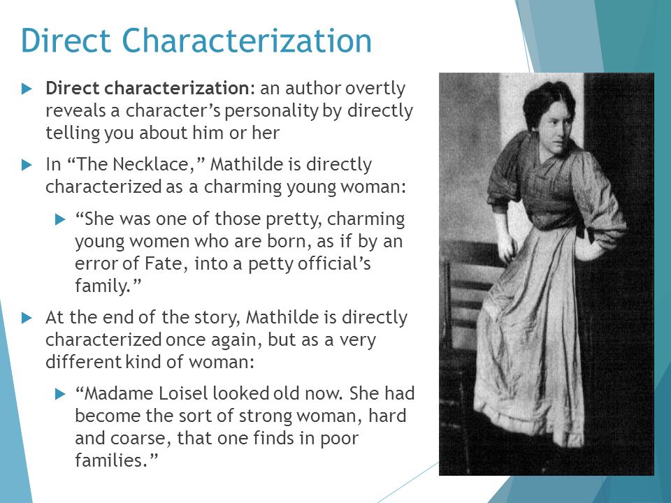 character analysis the necklace mathilde loisel