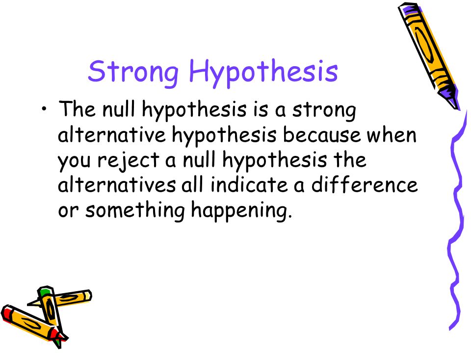 Strong Hypothesis