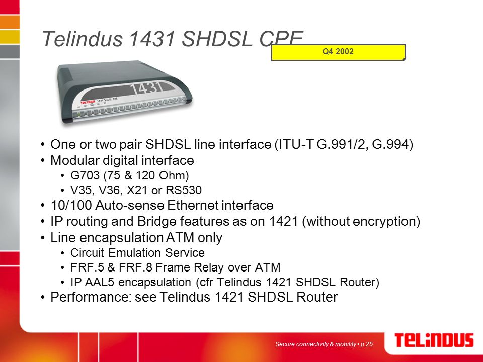Telindus SHDSL solutions - ppt video online download