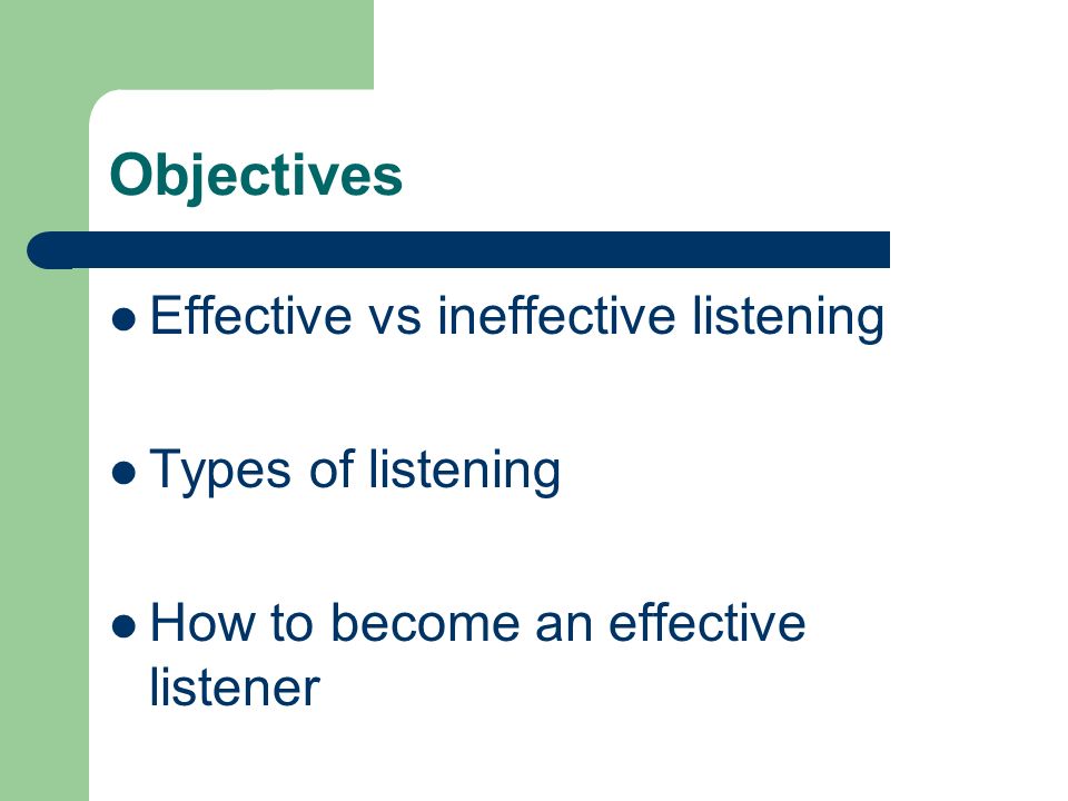 ineffective listening