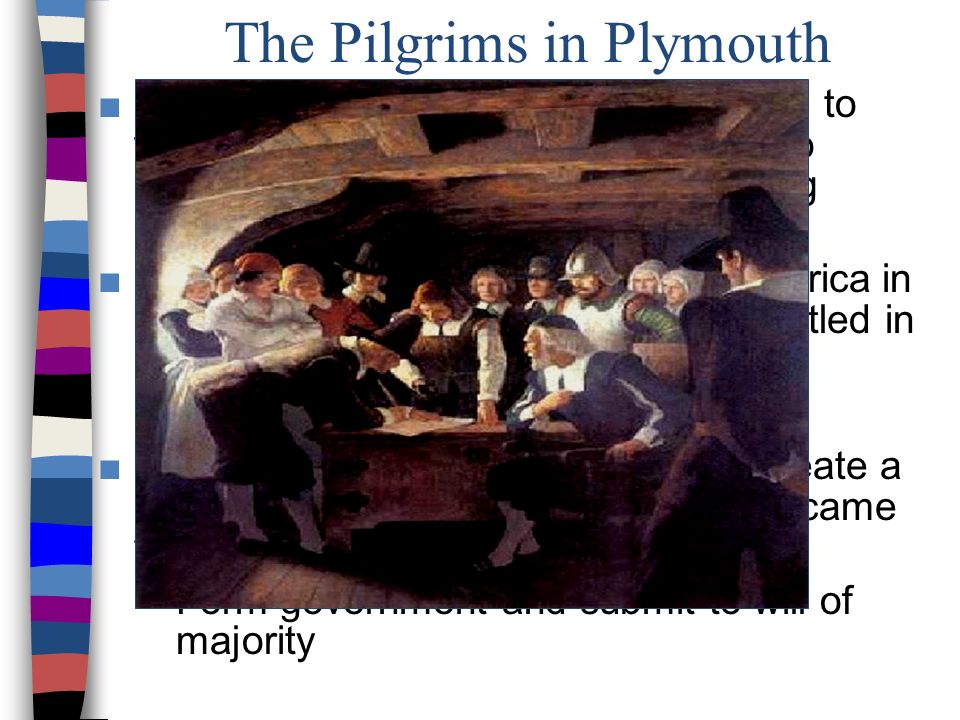 The Pilgrims in Plymouth