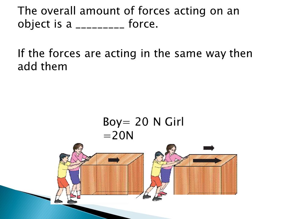 The overall amount of forces acting on an object is a _________ force