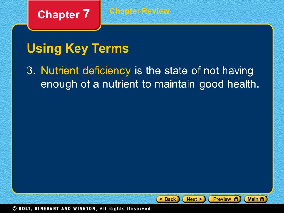 Using Key Terms Chapter 7