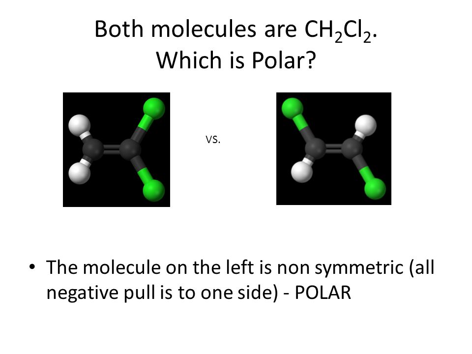 Both molecules are CH2Cl2. 