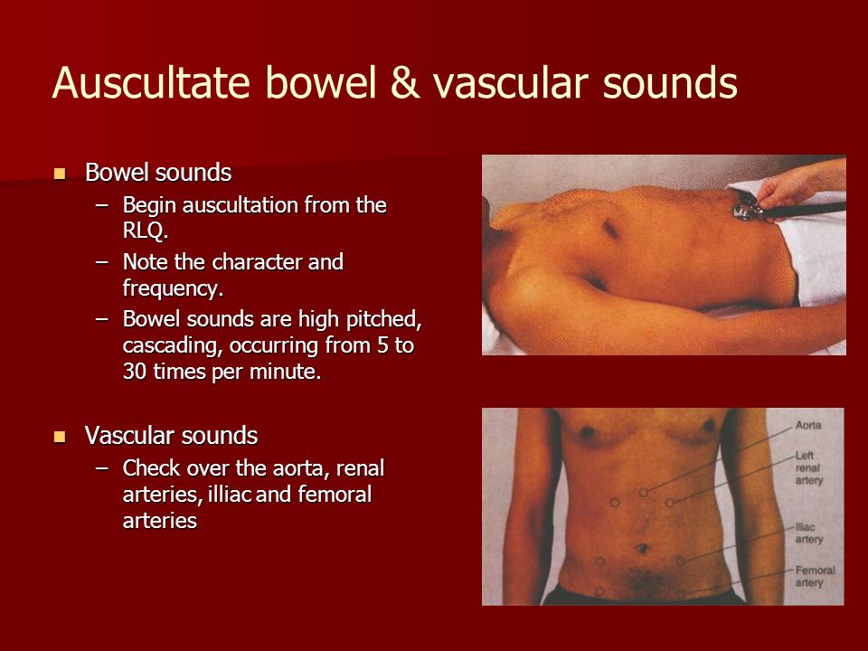 Bowel sound learning module in science
