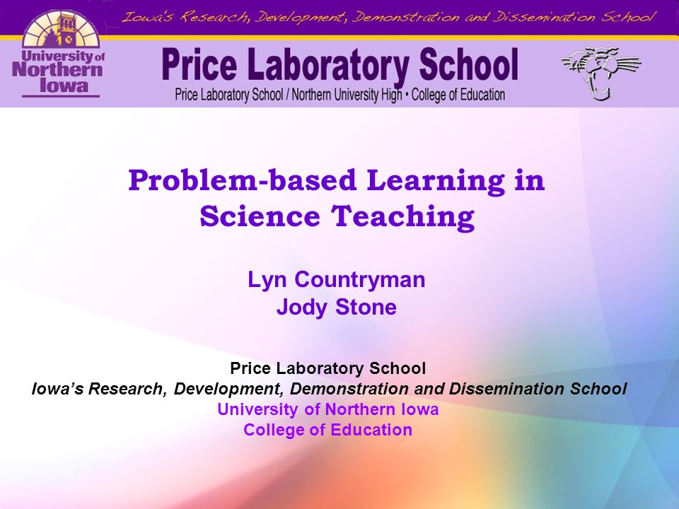 Problem-based Learning in Science Teaching Lyn Countryman Jody Stone ...