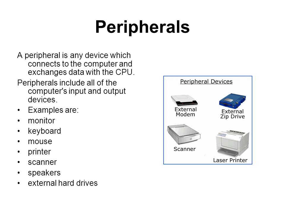 Device tasks. Компонент USB принтер. Computer and peripherals английский. Peripheral devices. Device примеры.