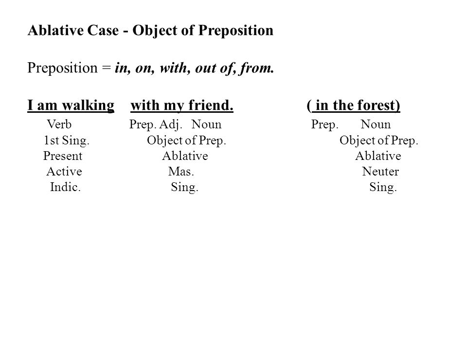 Nominative constructions. In Case примеры. Ablative. Ablative Case. Case System of fluctuation German prepositions.