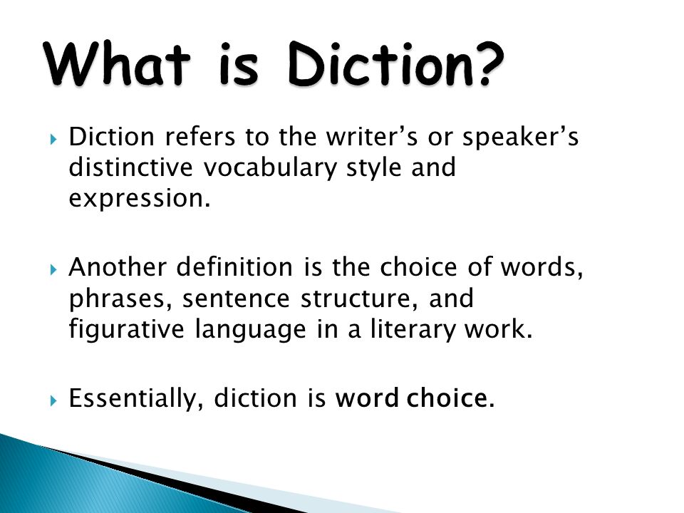 diction examples in literature