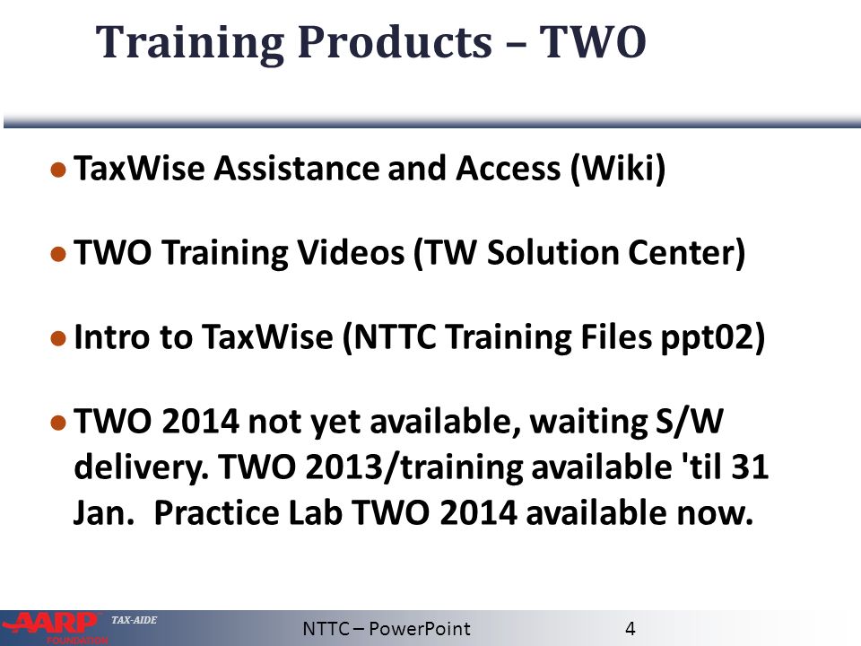 Training Products – IRS VITA/TCE (IRS P4480 Inside Cover) - Ppt Download