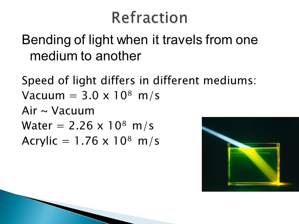 Refraction Ppt Video Online Download