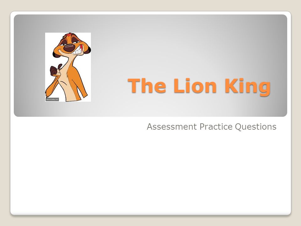 Assessment Practice Questions