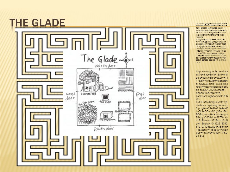 The Maze Runner Glade Map