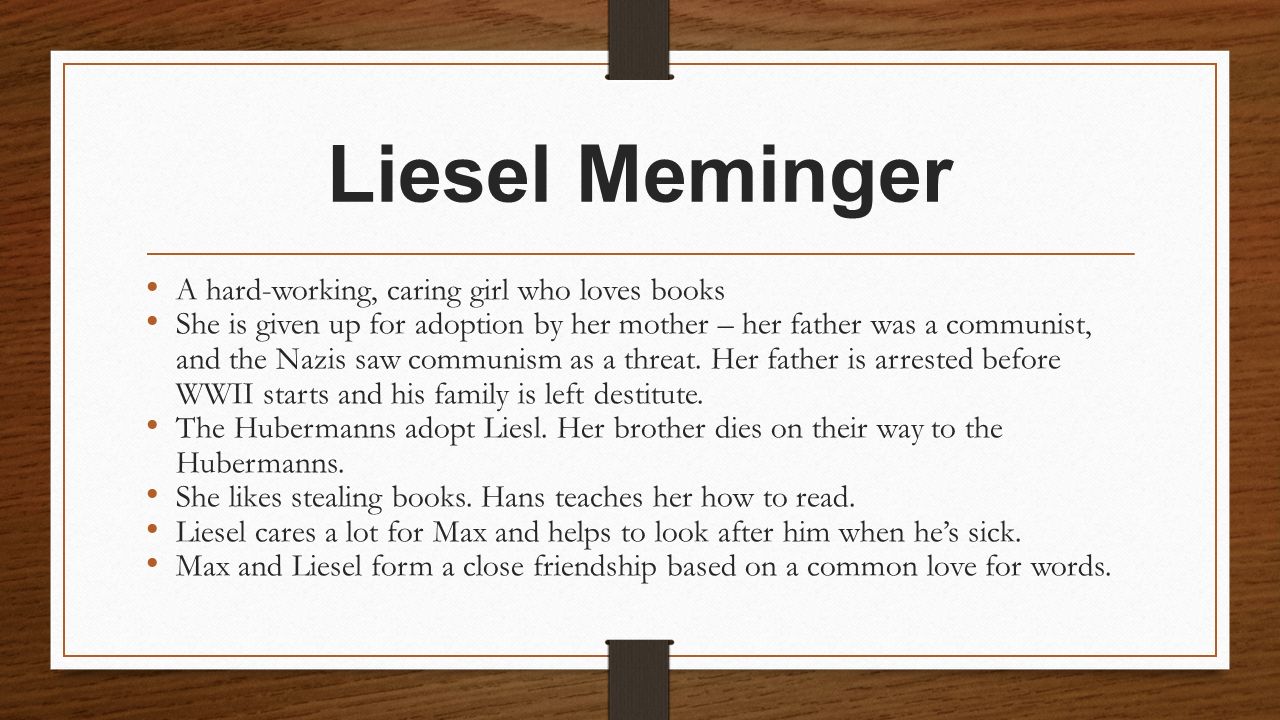 liesel meminger personality