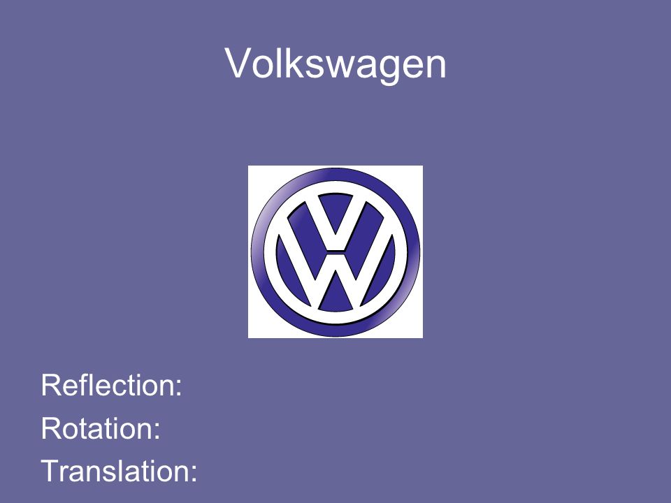 Identify The Type Of Symmetry In Each Of The Following Car Logos