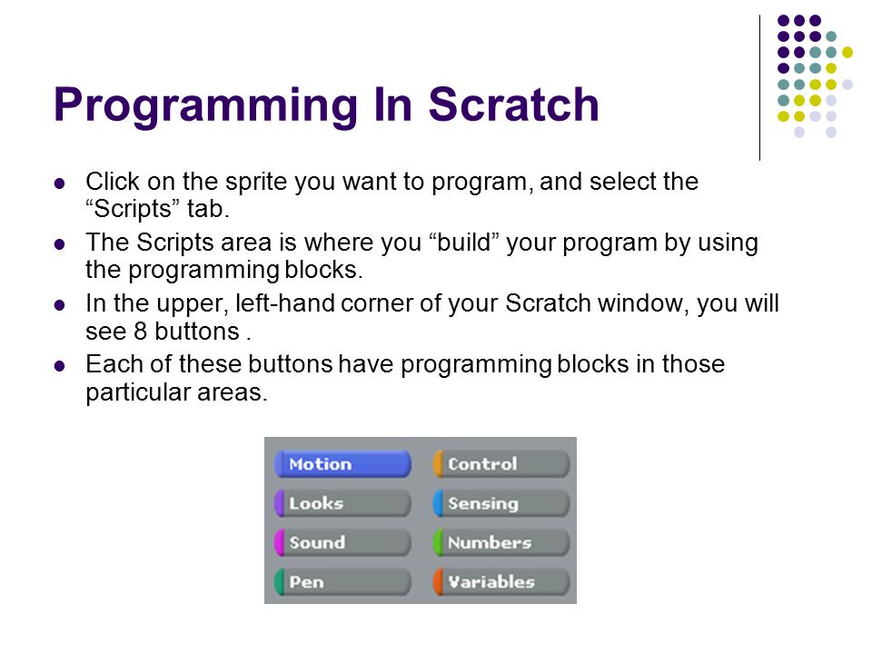 Programming In Scratch
