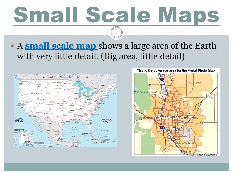 Large scale and small scale
