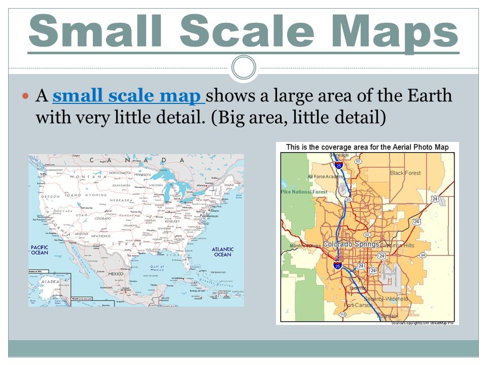 Large and Small Scale Maps 