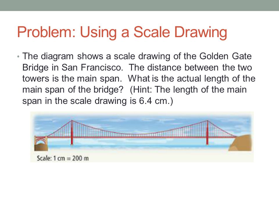 Problem: Using a Scale Drawing
