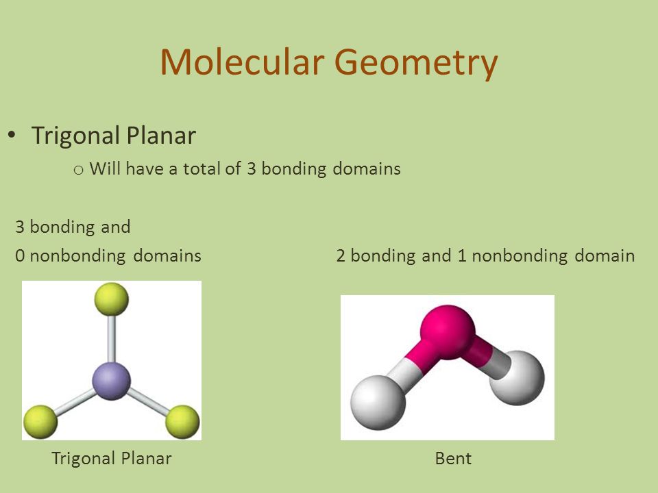 Molecular Geometry Trigonal Planar.
