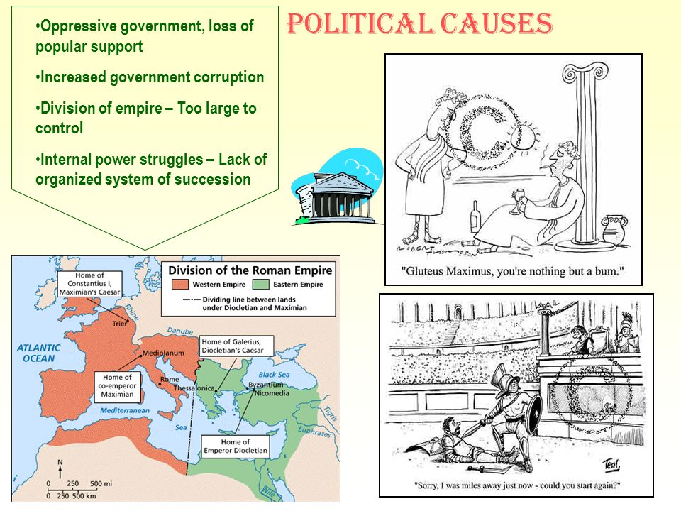 Political Causes Oppressive government, loss of popular support