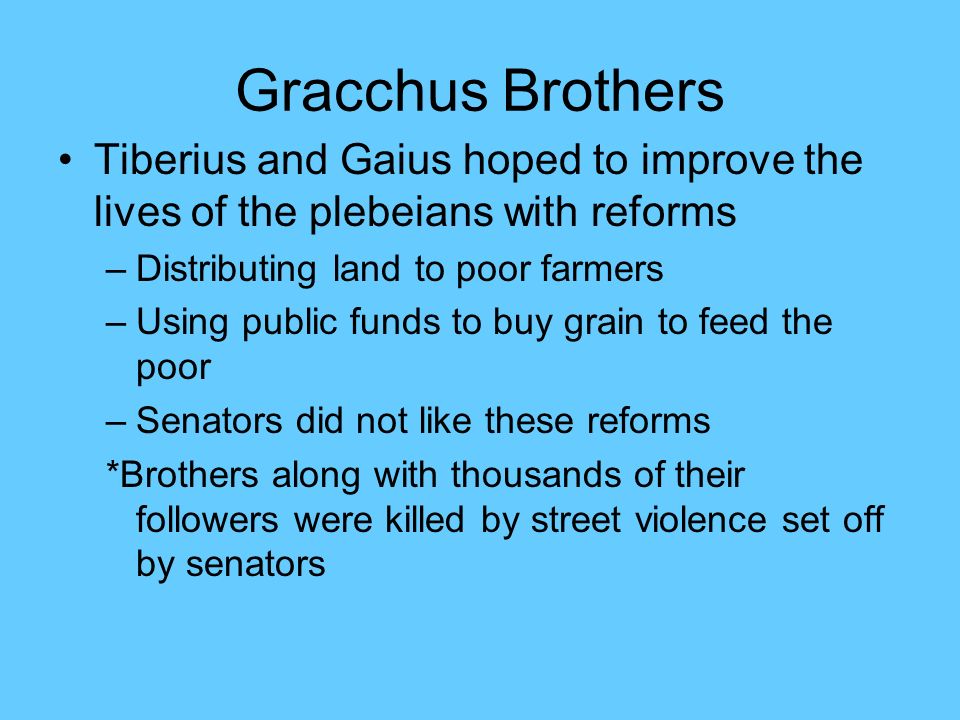 who were the gracchus brothers