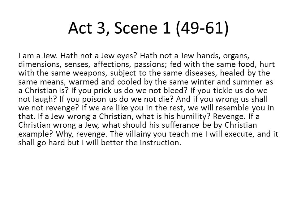 Image result for merchant of venice quotes hath not a jew eyes