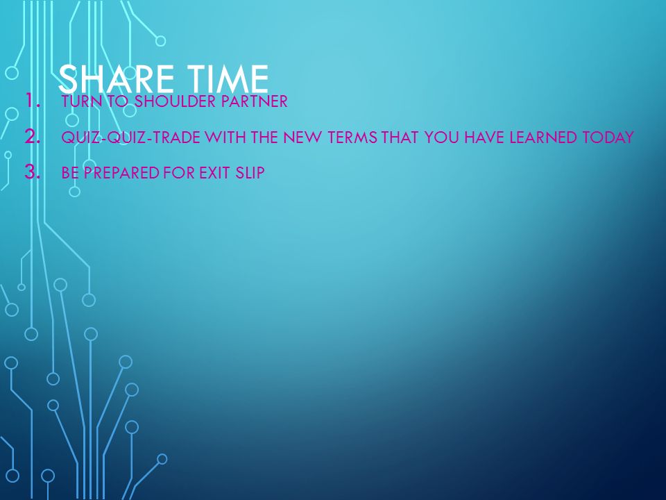 Share Time Turn to shoulder partner