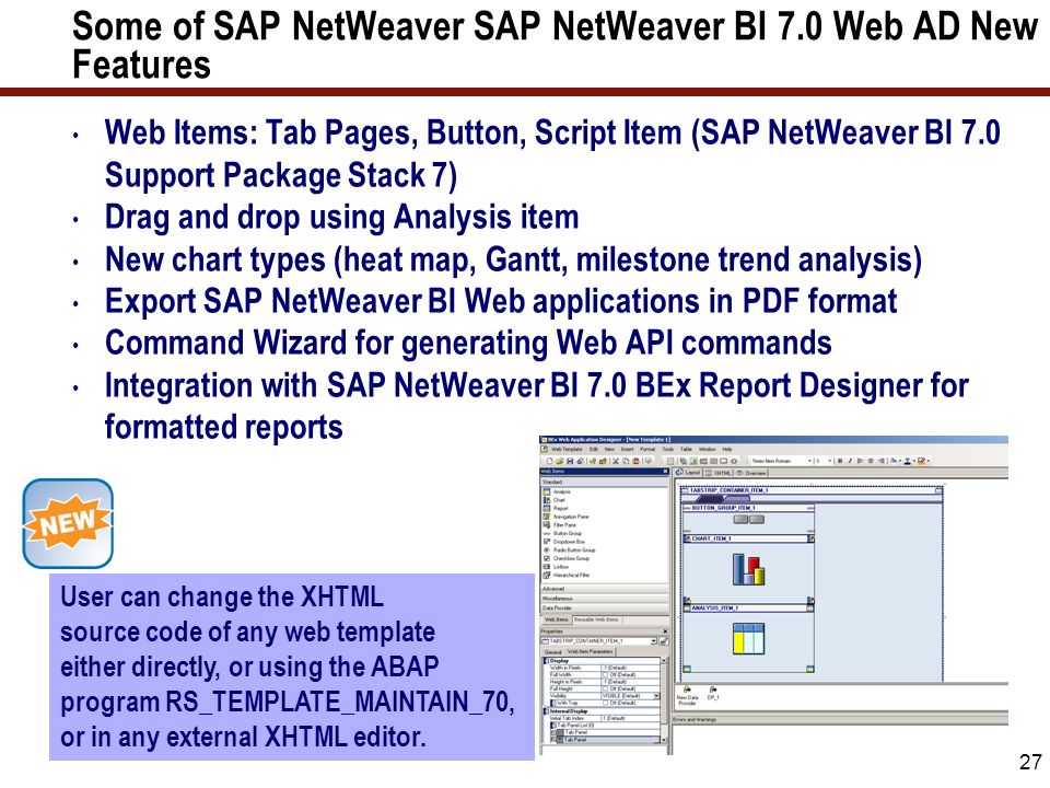 SAP NetWeaver BI Web API Commands