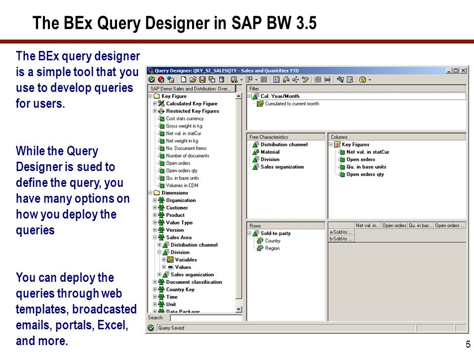 BEx Query Designer Gets a Facelift in SAP NetWeaver BI 7.0