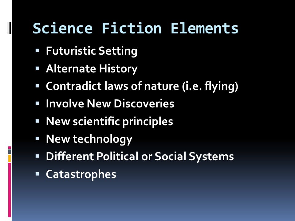 5 elements of science fiction