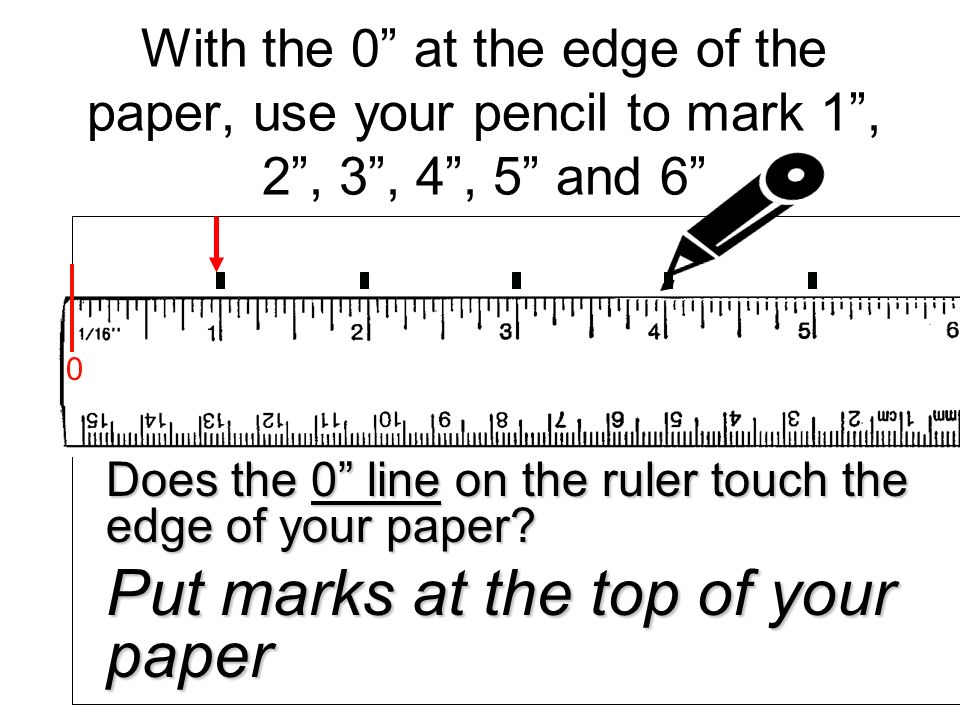 Put marks at the top of your paper