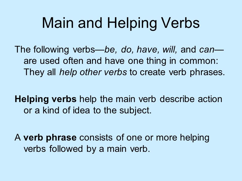 Simple subject. Helping verbs. Sports verbs ppt.