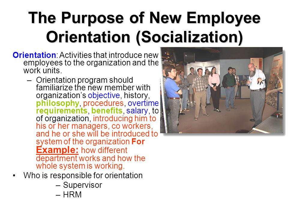 socialization of new employees