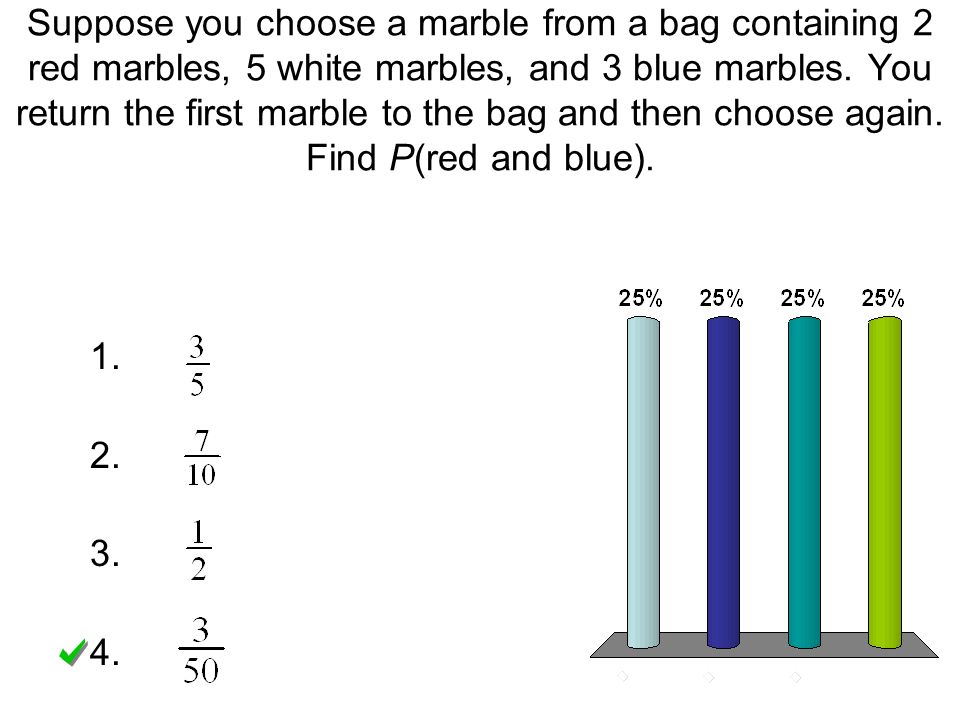 There are two red marbles and one white marble in a bag, what is the  probability of picking one  
