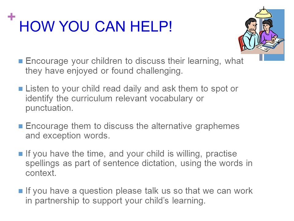 HOW YOU CAN HELP! Encourage your children to discuss their learning, what they have enjoyed or found challenging.