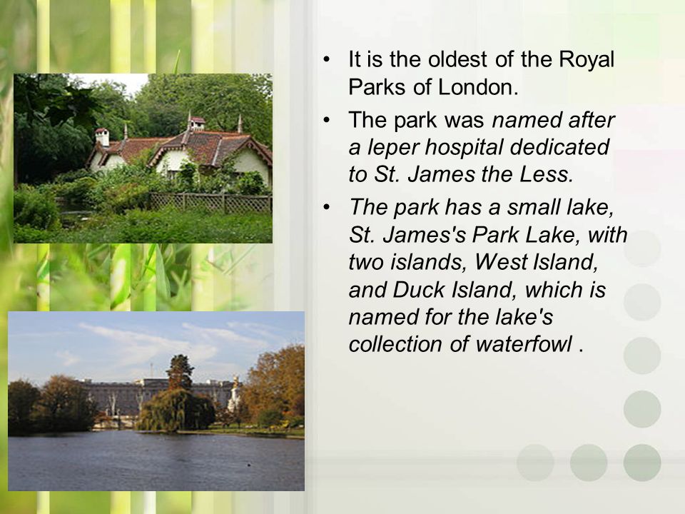 Презентация london parks