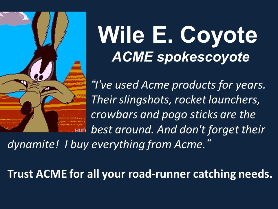 Image result for Willie E Coyote ACME catalog