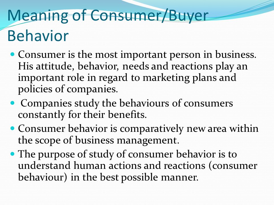importance of consumer behavior to marketers