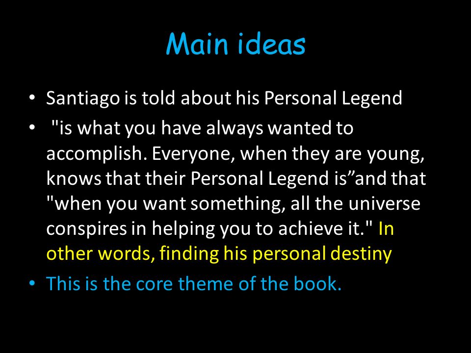 Personal Legend in The Alchemist, Overview, Concept & Role - Video & Lesson Transcript