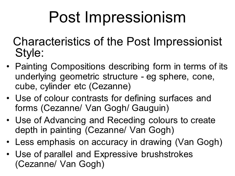 Post Impressionism. - ppt video online download