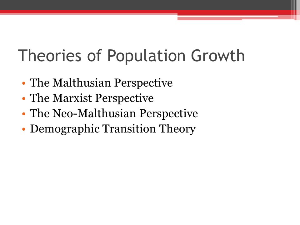 Theories of Population Growth