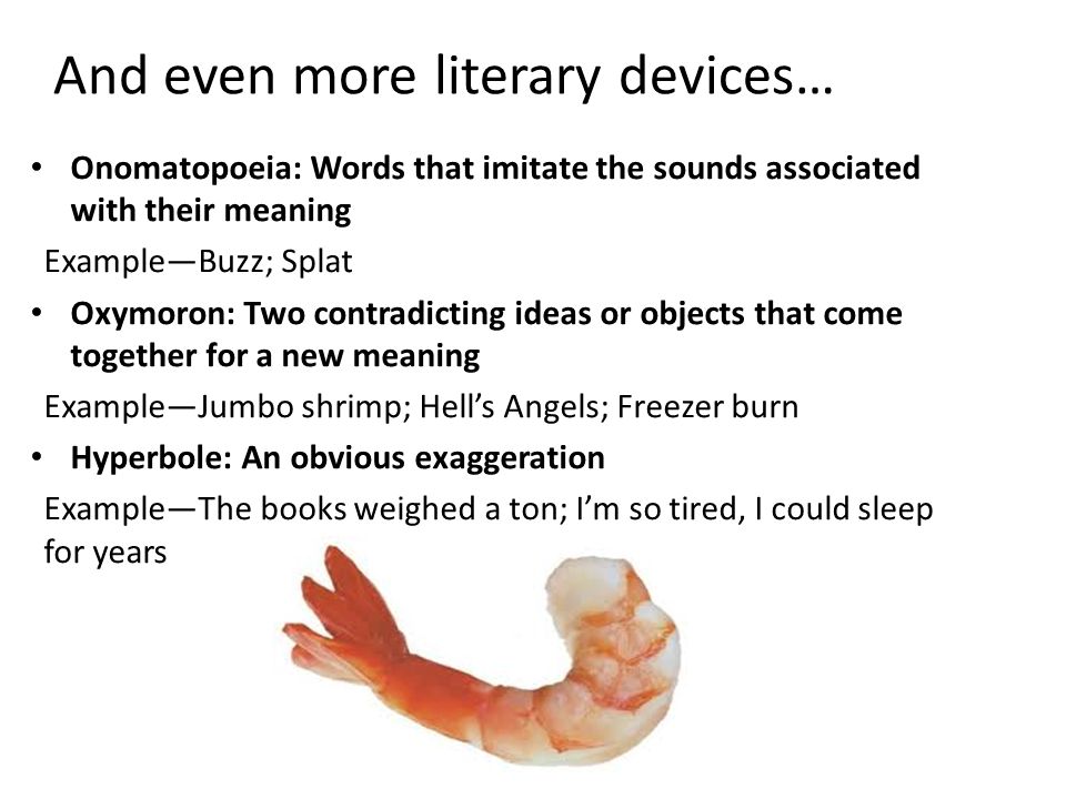 literary term for jumbo shrimp