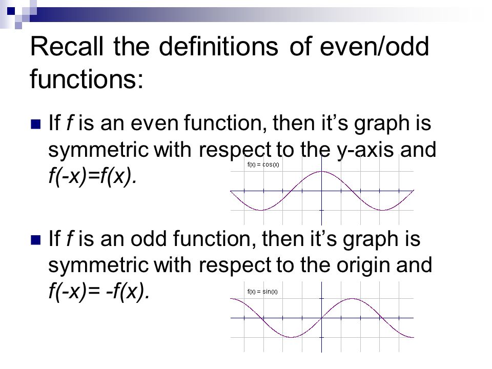 Difference Between A Odd And A Even Function Factory Sale | www ...
