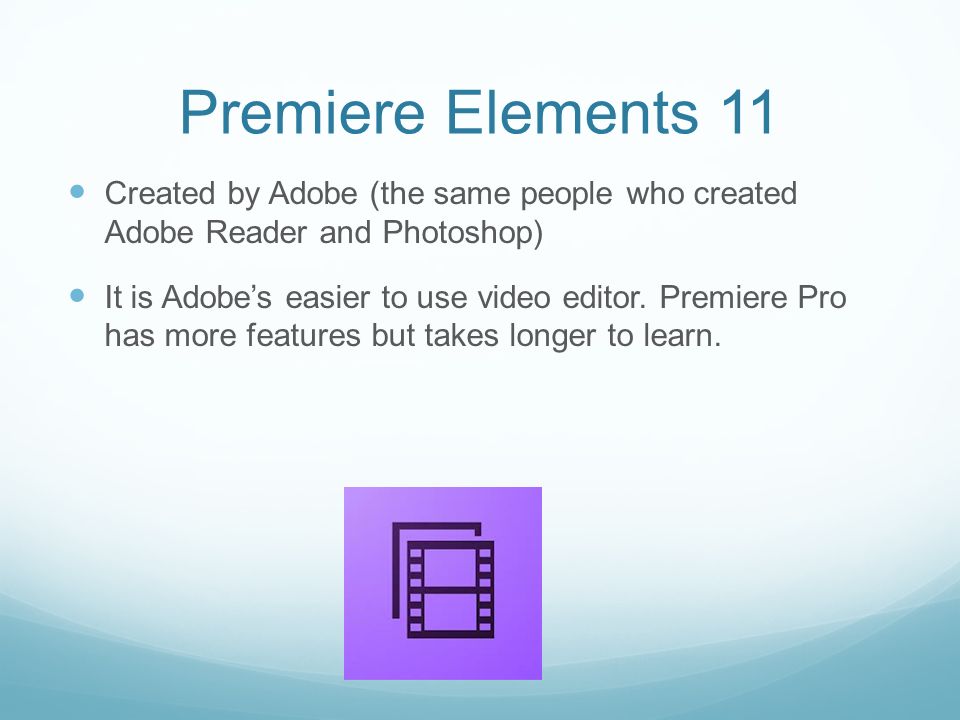 what is adobe premiere elements 4 used for