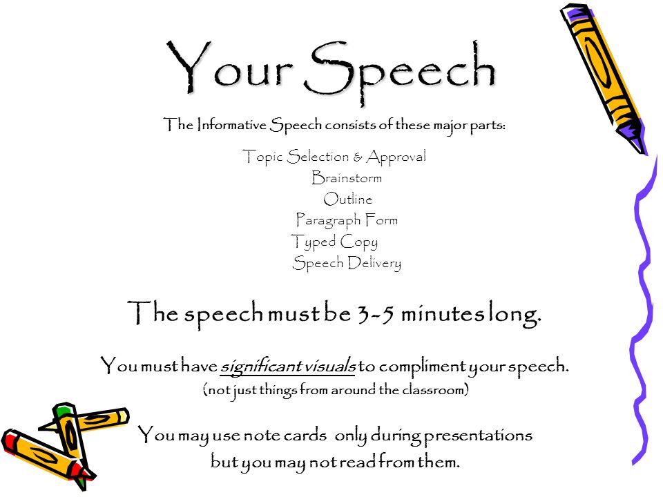 informative speech with visual aid topics