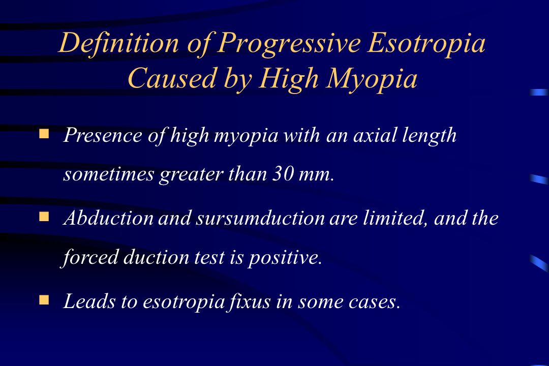 myopia and high myopia definition